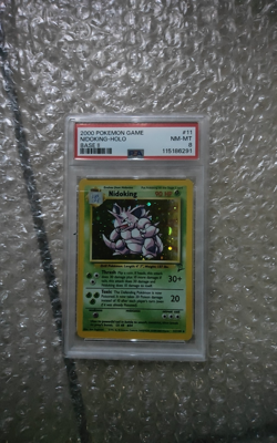 2000 POKEMON GAME BASE 2ND EDITION 11 NIDOKING-HOLO PSA 8 - Image 1