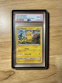 PSA 10 GEM MINT - Pikachu Holo #7 - 2022 Pokemon McDonald's Collection - Image 1