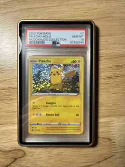 PSA 10 GEM MINT - Pikachu Holo #7 - 2022 Pokemon McDonald's Collection - Image 3