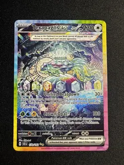 POKEMON Terapagos EX 170/142 Special Illustration RARE Stellar Crown NM - Image 1