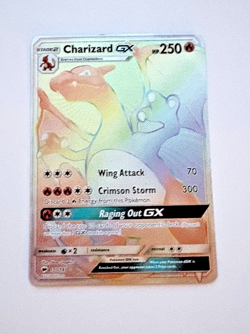 Charizard GX 150/147 Rainbow Rare Burning Shadows Pokemon Card - Image 1