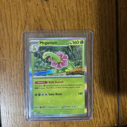 Meganium - MEP 001 Mega Evolutions Stamped Black Star Promo Pokemon TCG NM/M - Image 3