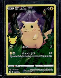 2021 Pokemon SWSH Celebrations Pikachu Holo #005/025 - Image 1