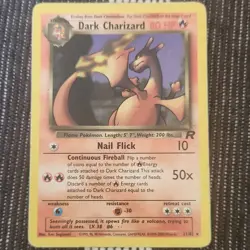 Dark Charizard Rare Regular 21/82 Team Rocket Pokemon TCG 80HP Continuous Fireb… - Image 1