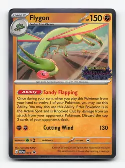Pokemon TCG - Flygon (Prerelease) 016 NM Holo Promo ME: Mega Evolution Promo - Image 1