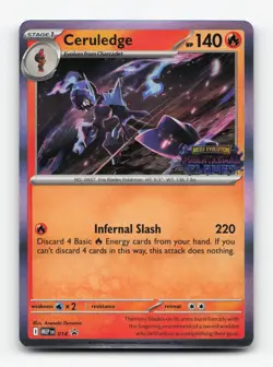 Pokemon TCG - Ceruledge (Prerelease) 014 NM Holo Promo ME: Mega Evolution Promo - Image 1