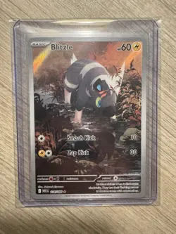 Blitzle 114/086 White Flare Illustration Rare Pokemon Card 2025 - Image 1