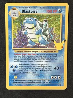 Pokemon TCG - Blastoise 2/102 - Holo Rare - Celebrations Classic Collection 🔥 - Image 1
