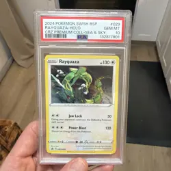 Pokemon Rayquaza SWSH029 Sword & Shield Promo Holo 2024 PSA 10 - Image 3