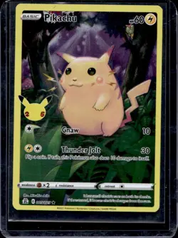 2021 Pokemon SWSH Celebrations Pikachu Holo #005/025 - Image 1