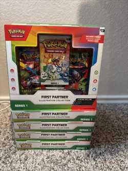 Lot Of 5 - Pokemon TCG First Partner Illustration Collection Series 1 - SEALED - Image 1
