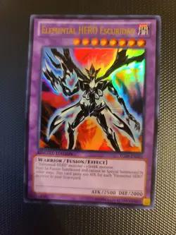 YuGiOh Elemental Hero Escuridao Ultra Rare YG09-EN001 Limited Edition NM - Image 1