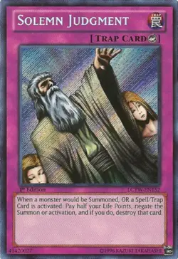 Solemn Judgment - LCYW-EN152 - Secret Rare - Unlimited Edition Near Mint Legenda - Image 1