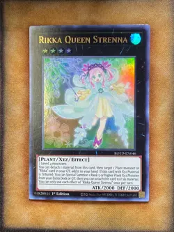 Yugioh Rikka Queen Sterna ROTD-EN046 Ultra Rare 1st Ed NM - Image 1