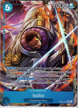 Issho - (Alt Art) EB04-022 English The Azure Sea's Seven - One Piece Card - NM - Image 1
