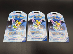 Disney Lorcana Winterspell Sleeved Booster Pack Factory Sealed Lot of 3 - Image 1