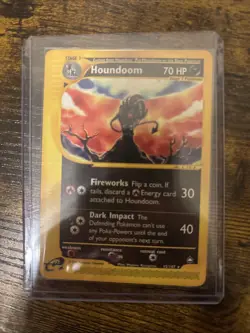 Vintage Pokemon Card TCG Aquapolis Houndoom Non-Holo 15/147 LP/MP - Image 1