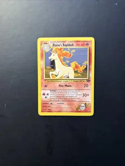 Blaine's Rapidash 33/132 Gym Challenge Pokemon Card TCG Vintage Uncommon Nm/Vlp - Image 1