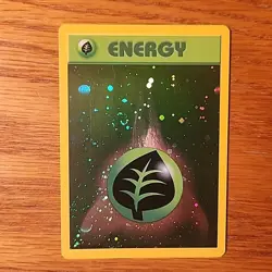 Pokemon Card - Grass Energy (WotC 2002 Energy League Promo) Reverse Holo LP - Image 1