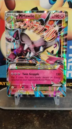 M MAWILE EX Black Star Promo POKEMON Full-Art Holo 2016 Mega Trading Card XY104 - Image 1