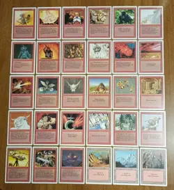 1994 Magic: The Gathering - Revised(3rd) - Lot of 30 🔴 Cards - Vintage MTG - EX - Image 1