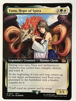 Yuna, Hope of Spira (Extended Art) Final Fantasy Non-Foil Regular MTG - Image 1