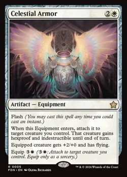 Celestial Armor x1 1x Foundations NM MTG - Image 1