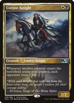 Magic the Gathering MTG Corpse Knight P Promo Pack: Core Set 2020 206 NM - Image 1