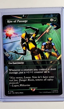 2024 MTG Magic the Gathering Secret Lair X-23 Wolverine #1739 Rite of Passage - Image 1