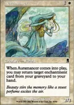 MTG Auramancer - Foil, Light Play, English Odyssey - Image 1