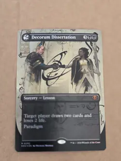 Decorum Dissertation (Borderless) Foil | 292 NM | Secrets of Strixhaven | Magic - Image 1