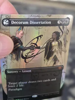 Decorum Dissertation (Borderless) Foil | 292 NM | Secrets of Strixhaven | Magic - Image 3
