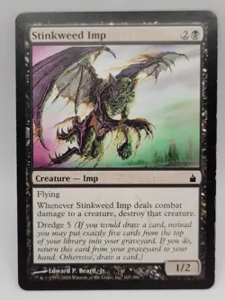 Stinkweed Imp Ravnica City of Guilds LP MTG Dredge 5 Black Creature - Image 1