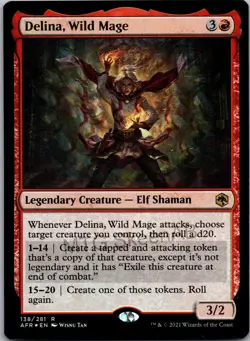 MTG SkeenAB Delina Wild Mage FOIL from AITFR. NM. - Image 1