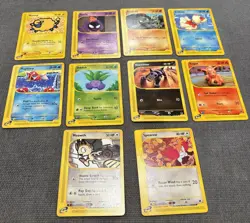 x10 Pokemon TCG E-Reader Lot Expedition LP/NM (Vulpix, Magikarp, Gastly, etc) - Image 1