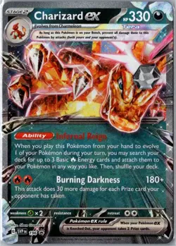 Charizard ex -196 196 - Holo Scarlet & Violet Promo Pokemon NM - Image 1