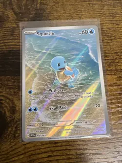 Pokemon Squirtle 170/165 Scarlet & Violet 151 Illustration Rare Holo Card - Image 2