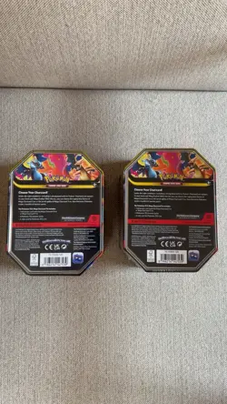 Pokemon Mega Charizard X & Y Tins Lot (2 tins, collectible artwork) - Image 2