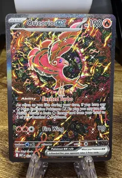 ORICORIO EX 024 Phantasmal Flames UPC Promo Pokemon Card - Image 1