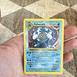 Pokemon TCG Poliwrath 13/102 Base Set Shadowless Holo Rare Unlimited - Image 1