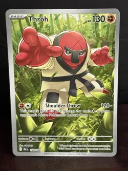 Throh 128/086 Pokemon TCG Sv: Black Bolt Illustration Rare (MINT) - Image 1