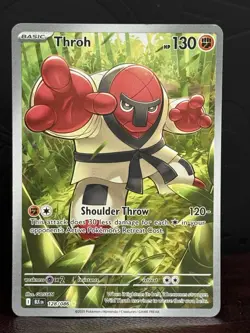 Throh 128/086 Pokemon TCG Sv: Black Bolt Illustration Rare (MINT) - Image 2