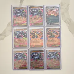 Pokemon Mega Charizard - 9 Card Lot - Holo - English, 196, 013, 030, 029 - MINT - Image 1