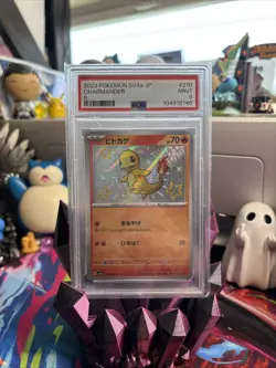 2023 POKEMON JPN SV4A-SHINY TREASURE EX S #210 CHARMANDER PSA 9 - Image 1