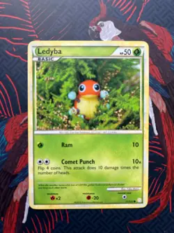 Ledyba #71 Common NM – HeartGold SoulSilver 2010 – Pokemon - Image 1