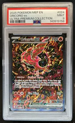 2025 Pokemon MEP Black Star Promos Oricorio ex Ultra Premium #024 PSA 9 - Image 1