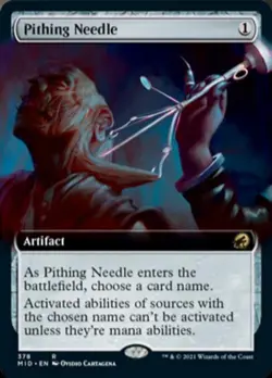 Pithing Needle (Extended Art) -Foil Light Play MTG Innistrad: Midnight Hunt - Image 1