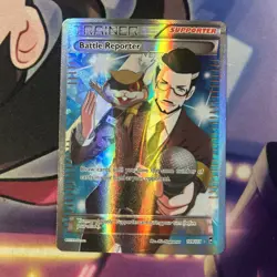 Battle Reporter (109 Full Art) 109/111 Pokemon Ultra Rare XY - Furious Fists MP - Image 1