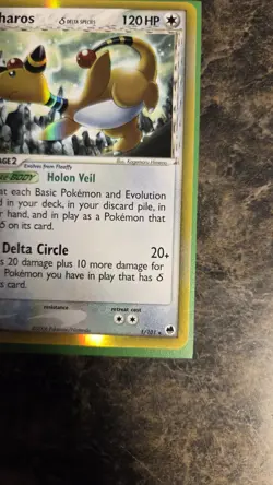 Ampharos 1/101 Holo Rare Delta Species Dragon Frontiers LP++ - Image 3