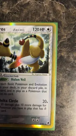 Ampharos 1/101 Holo Rare Delta Species Dragon Frontiers LP++ - Image 4